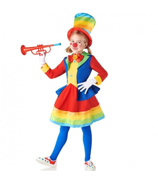 Costume da Clown giocoliere per bambina