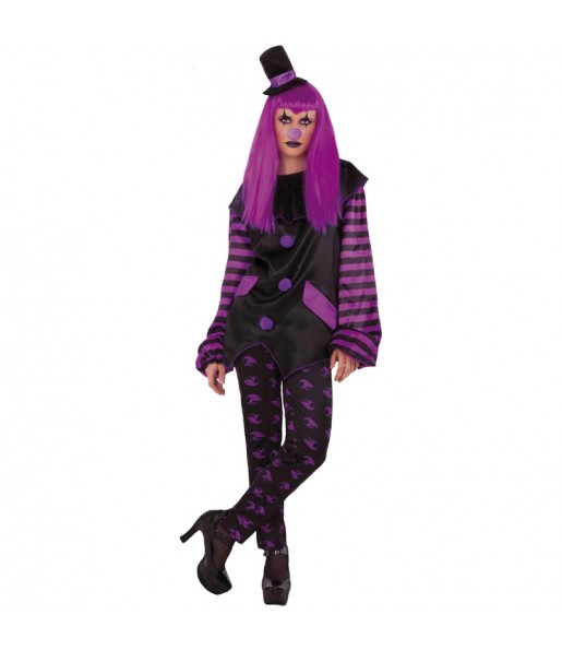 Costume Pagliaccia Malvagia donna per una serata ad Halloween 