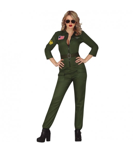 Costume da pilota di caccia per donna