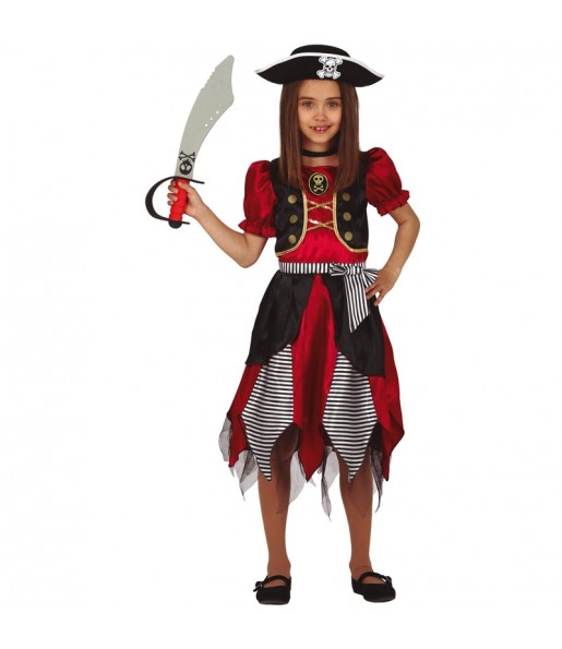 Costume da Aventuriera pirata per bambina