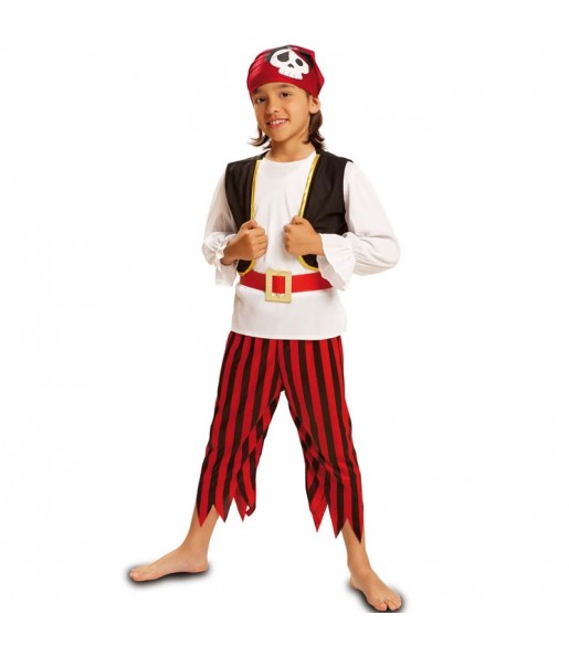 Costume da Pirata teschio classico per bambino