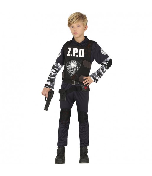 Costume da Poliziotto zombie per bambino