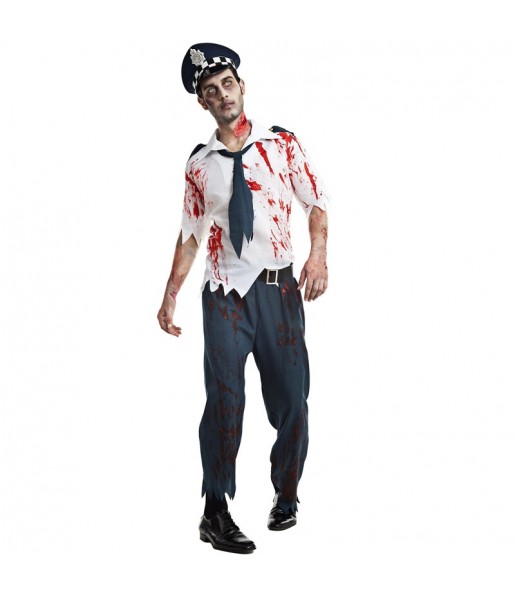 Costume da Poliziotto zombie per uomo