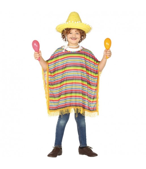 Travestimento Poncho messicano bambino che più li piace