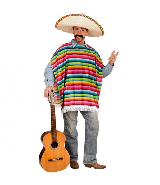 Costume da Poncho messicano originale per uomo
