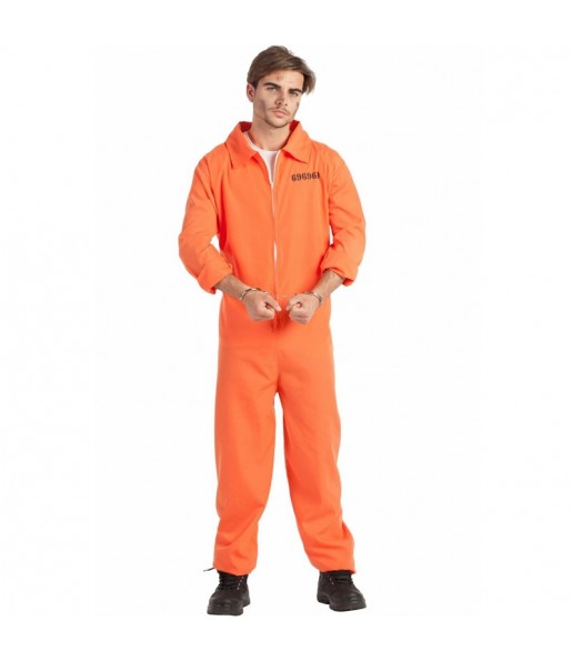 Costume da Prigioniero arancione per uomo