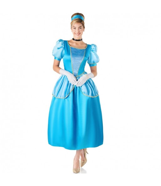 Costume da Principessa delle fiabe blu per donna