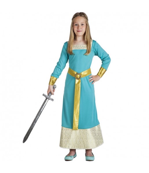 Costume da Principessa medievale elegante per bambina