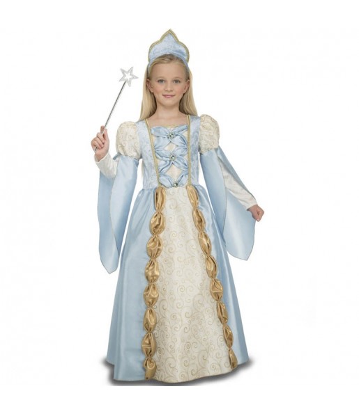 Travestimento regina medievale blu bambina che più li piace