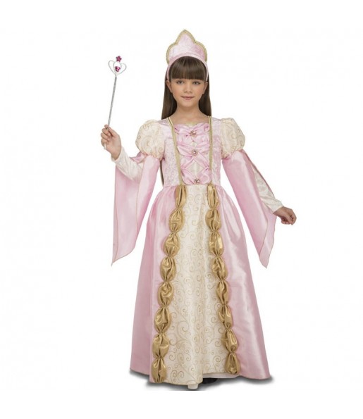 Travestimento regina medievale rosa bambina che più li piace