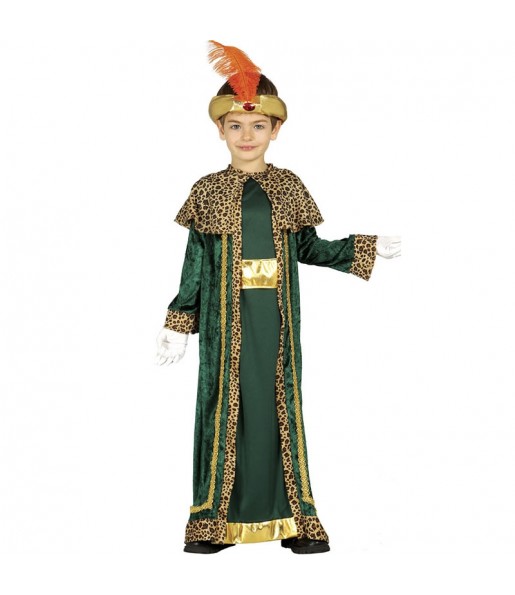 Costume da Re Magio Baldassarre con mantello per bambino