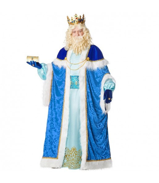 Costume da Re Magio Melchiorre blu per uomo