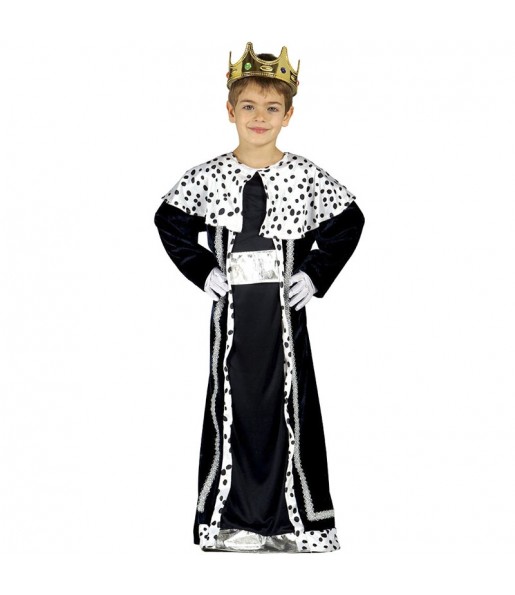 Costume da Re Magio Melchiorre con mantello per bambino