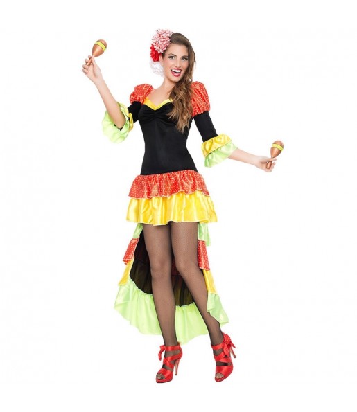 Travestimento Ballerina Rumba Tropicale donna per divertirsi e fare festa