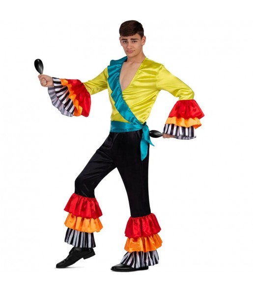 Costume da Ballerino di Rumba Multicolore per uomo 