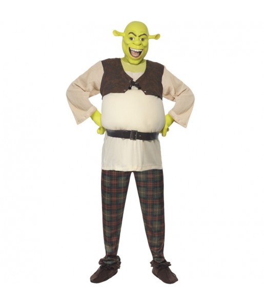 Travestimento Shrek Deluxe adulti per una serata in maschera del Medievo