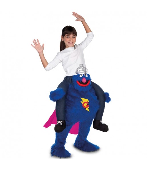 Travestimento Grover Sesame Street bambino a cavallucio che più li piace 
