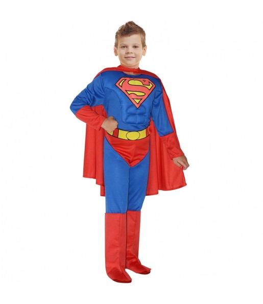 Costume da Superman muscoloso Classic per bambino