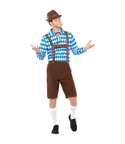 Costume da Tirolese Oktoberfest Blu per uomo