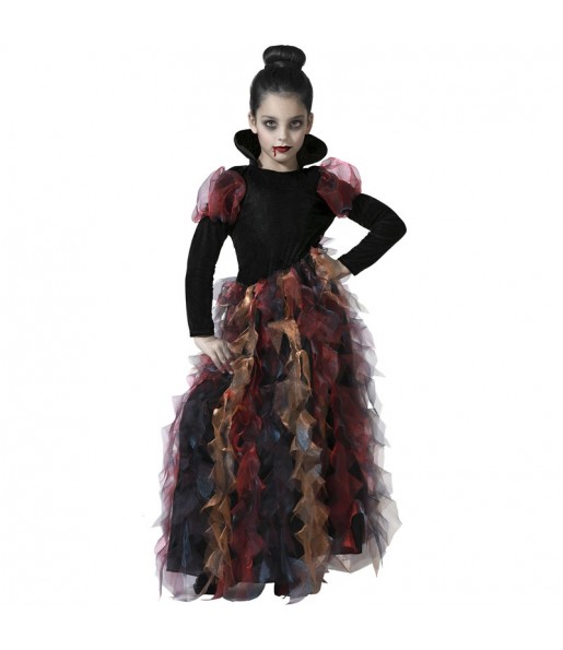 Travestimento da Vampiressa in stracci colorati per bambina