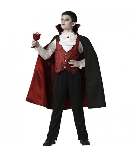 Costume da Vampiro Borgogna per bambino