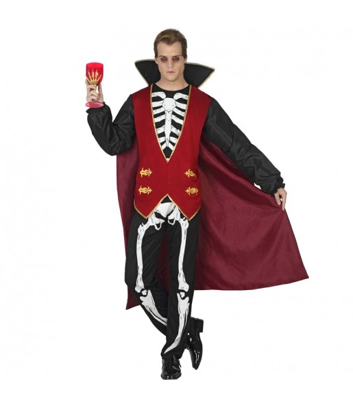 Travestimento Vampiro scheletro adulti per una serata ad Halloween