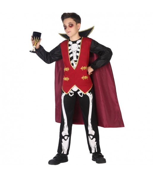 Travestimento Vampiro scheletro bambini per una festa ad Halloween