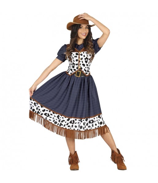 Costume da Cowgirl con frange per donna