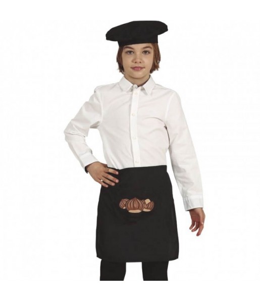Costume da Venditore di castagne nero per bambino 