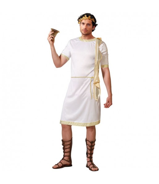 Costume da Romano bianco per uomo 