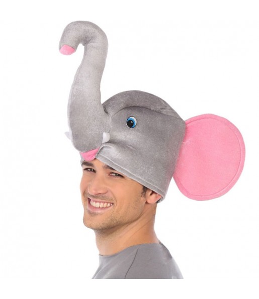 Cappello a forma di elefante grigio per completare il costume