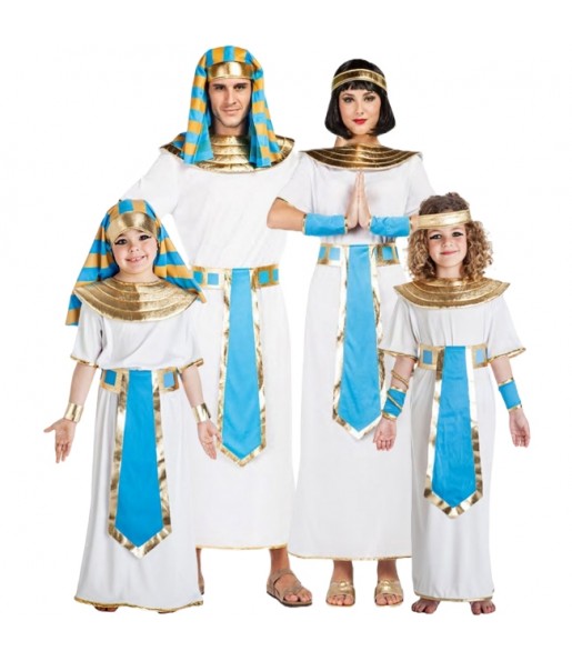Costumi Egizi blu per gruppi e famiglie