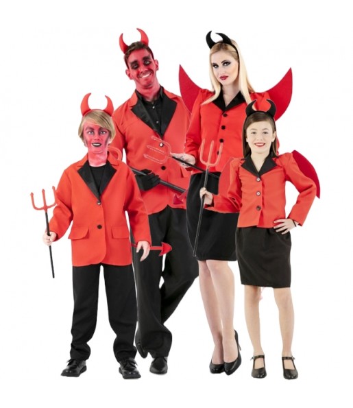 Costumi Demoni fantasiosi per gruppi e famiglie