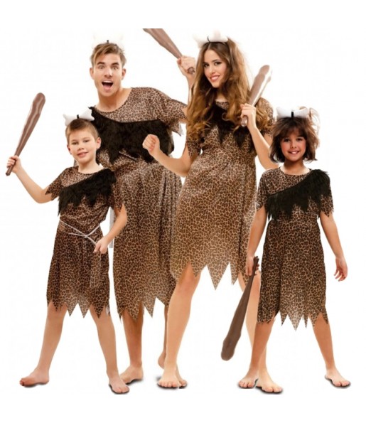 Costumi Cavernicoli selvaggi per gruppi e famiglie