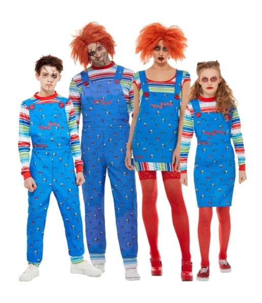 Costumi Bambole assassine Chucky per gruppi e famiglie