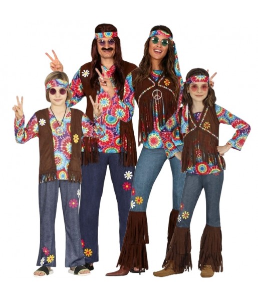 Costumi Hippies di Woodstock per gruppi e famiglie