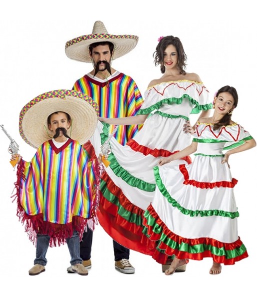 Costumi Messicani di Tijuana per gruppi e famiglie