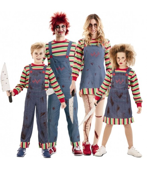 Costumi Bambole diaboliche di Chucky per gruppi e famiglie