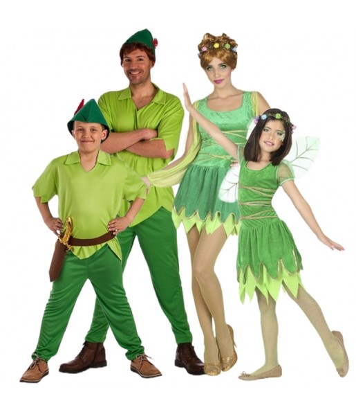 Costumi Peter Pan e Fata Campanella per gruppi e famiglie