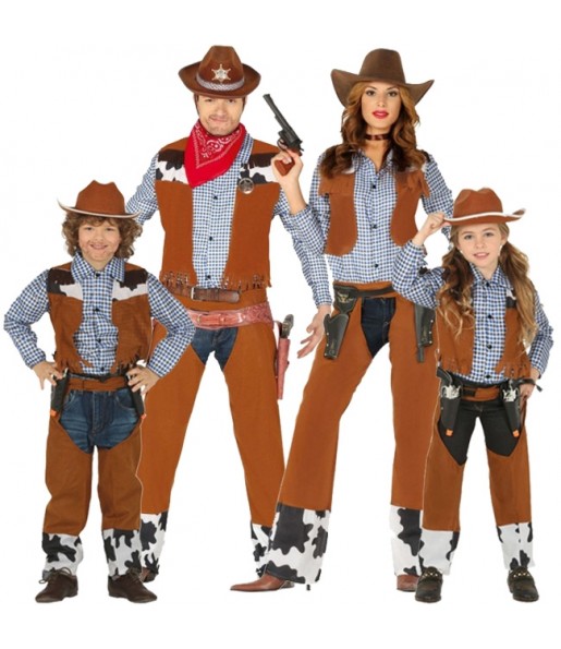Costumi Cowboys Pistoleri per gruppi e famiglie