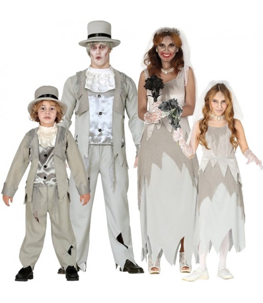Costumi Fidanzati Fantasmi per gruppi e famiglie