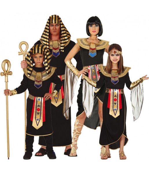 Costumi Egizi Neri per gruppi e famiglie