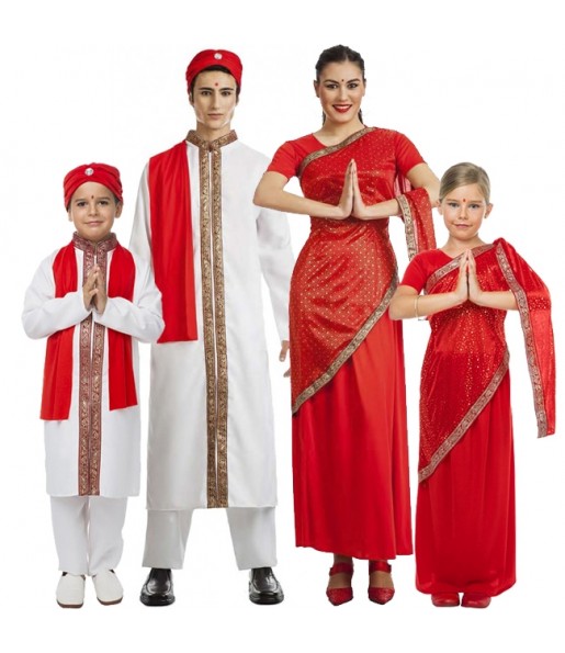 Costumi Stelle di Bollywood per gruppi e famiglie