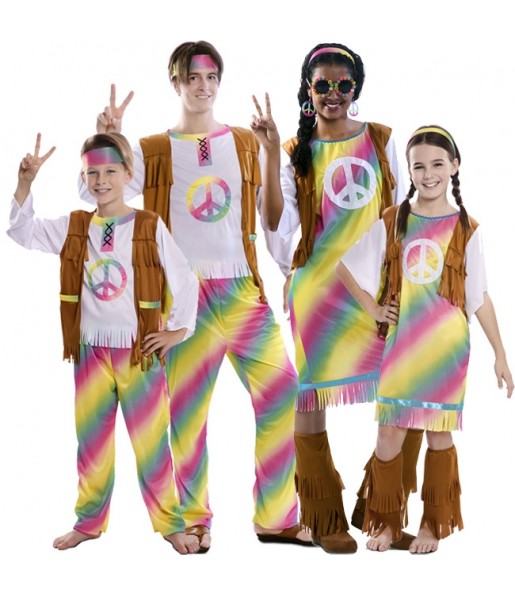 Costumi Hippies per gruppi e famiglie