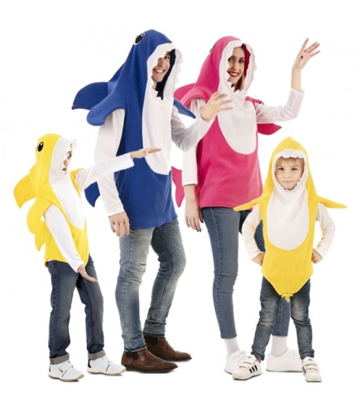 Costumi Baby Shark per gruppi e famiglie