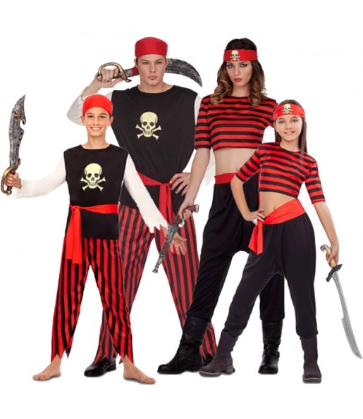 Costumi Pirati del Tesoro per gruppi e famiglie