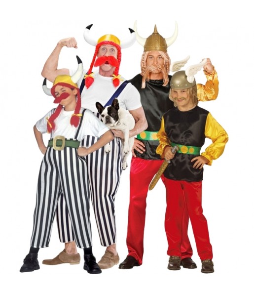 Costumi Asterix e Obelix per gruppi e famiglie