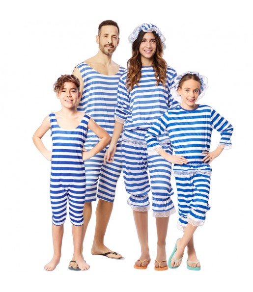 Costumi Nuotatori blu per gruppi e famiglie
