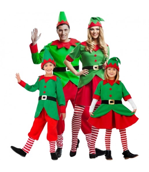 Costumi Elfi Natale Babbo Natale per gruppi e famiglie