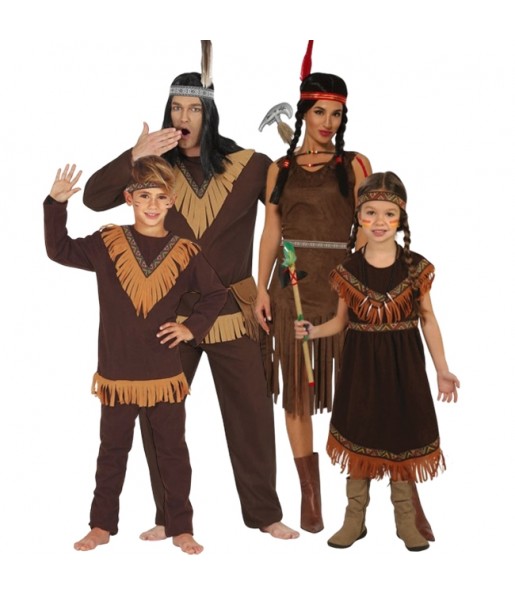 Costumi Indiani Comanche per gruppi e famiglie